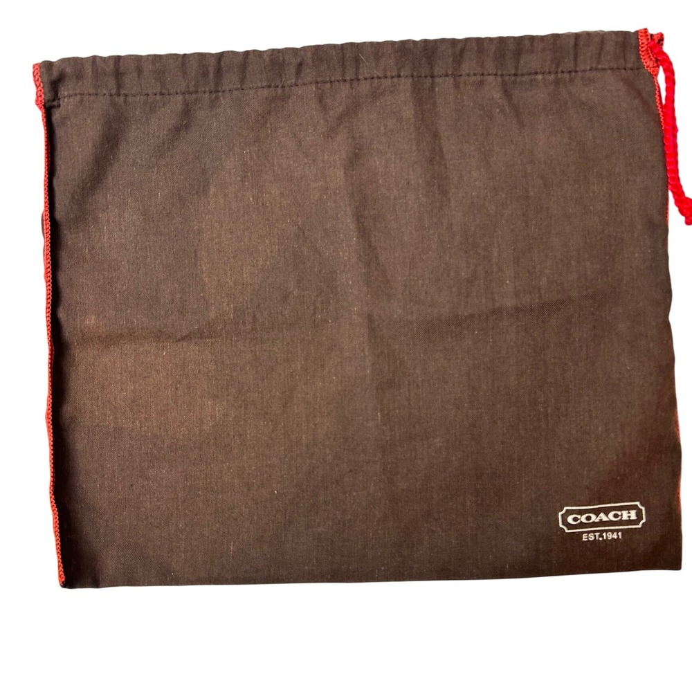 Coach authentic brown dust bag
